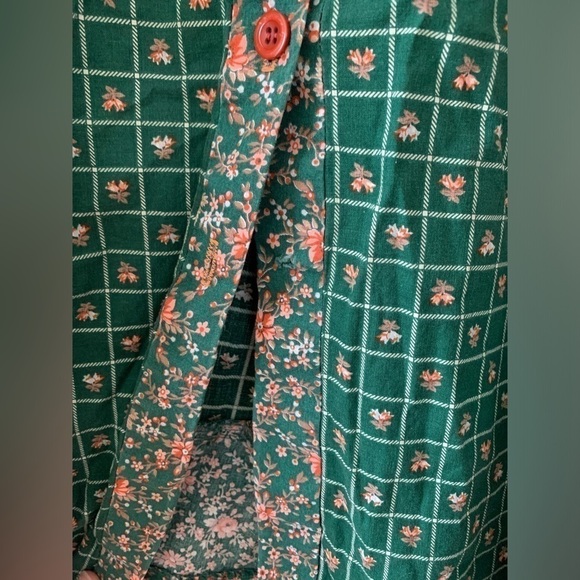 GUNNE SAX Green Floral Prairie Dress - Picture 8 of 11